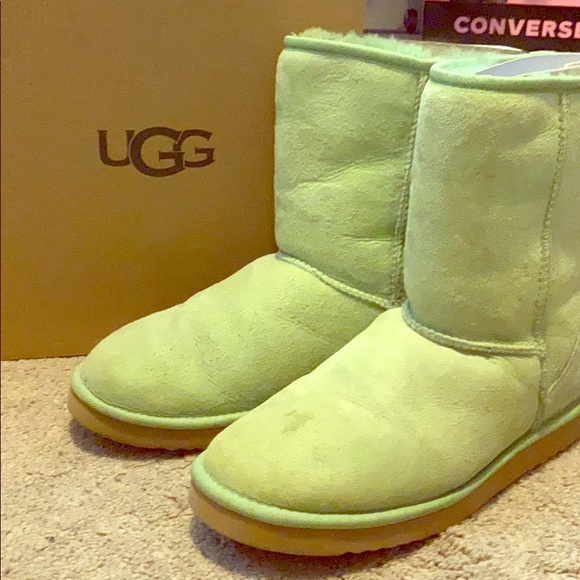mint green ugg boots
